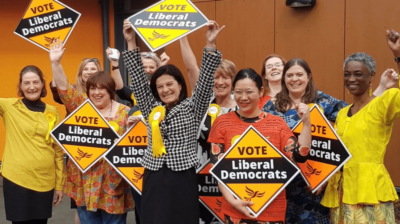 A gathering of Liberal Democrat women