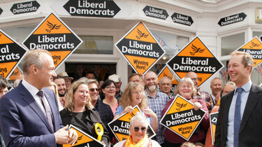 A photo of a Liberal Democrat rally